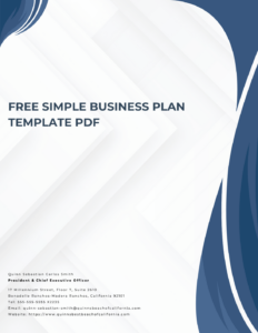 Free Business Plan Template PDF