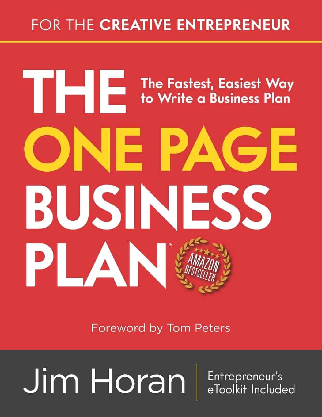 1 page business plan book