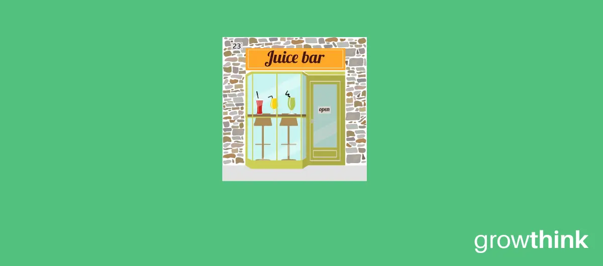 monthly expenses juice bar